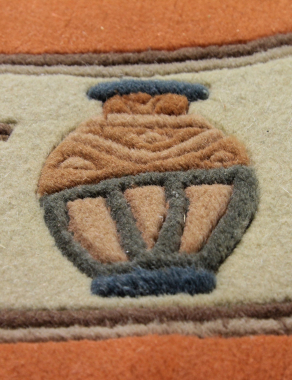 90 LINE WOOLEN HANDK-KNOTTED - SHD-105 - TERRA