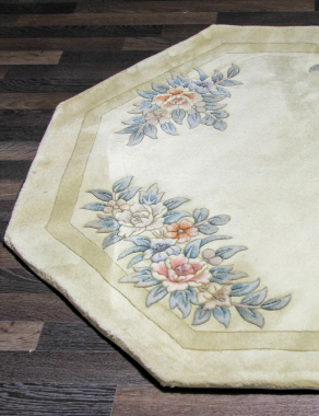 90 LINE WOOLEN HANDK-KNOTTED - SHD-107 - CREAM