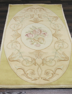 90 LINE WOOLEN HANDK-KNOTTED - SHD-108 - CREAM