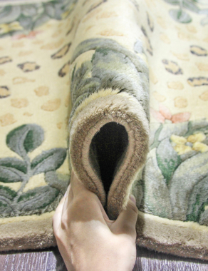 90 LINE WOOLEN HANDK-KNOTTED - SHD-111 - BEIGE