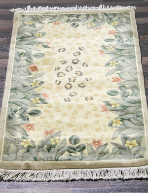 90 LINE WOOLEN HANDK-KNOTTED - SHD-111 - BEIGE