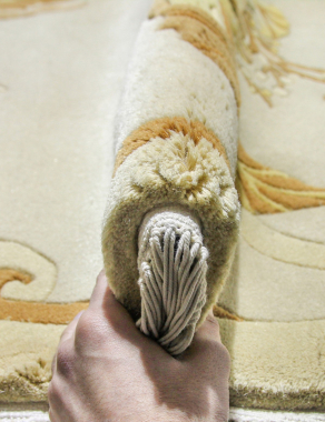 90 LINE WOOLEN HANDK-KNOTTED - SHD-113 - BEIGE
