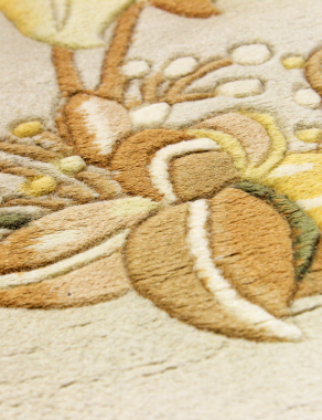 90 LINE WOOLEN HANDK-KNOTTED - SHD-113 - BEIGE