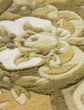 90 LINE WOOLEN HANDK-KNOTTED - SHD-117 - BEIGE