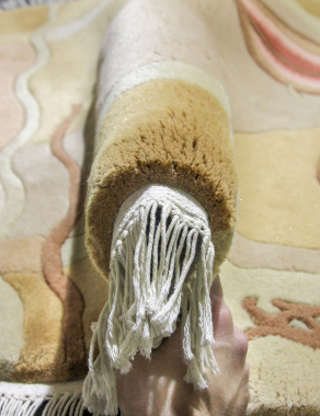 90 LINE WOOLEN HANDK-KNOTTED - SHD-119 - BEIGE