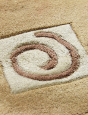 90 LINE WOOLEN HANDK-KNOTTED - SHD-119 - BEIGE