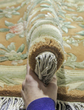 90 LINE WOOLEN HANDK-KNOTTED - SHD-120 - BEIGE