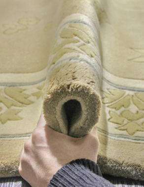 90 LINE WOOLEN HANDK-KNOTTED - SHD-123 - BEIGE