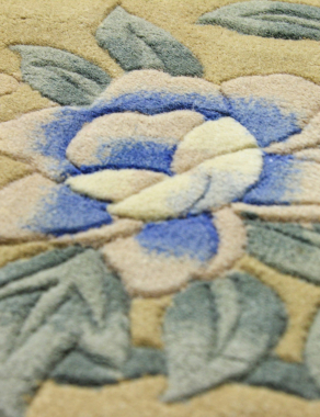 90 LINE WOOLEN HANDK-KNOTTED - SHD-123 - BEIGE