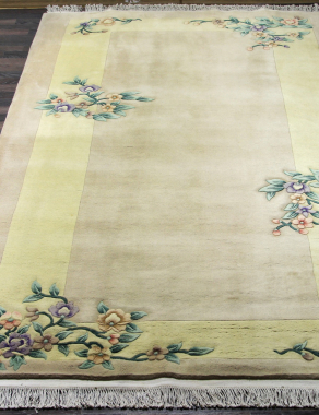 90 LINE WOOLEN HANDK-KNOTTED - SHD-124 - BEIGE
