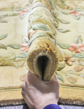 90 LINE WOOLEN HANDK-KNOTTED - SHD-13 - BEIGE
