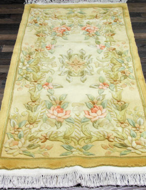 90 LINE WOOLEN HANDK-KNOTTED - SHD-13 - BEIGE