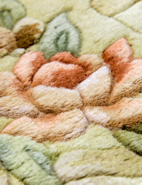 90 LINE WOOLEN HANDK-KNOTTED - SHD-13 - BEIGE