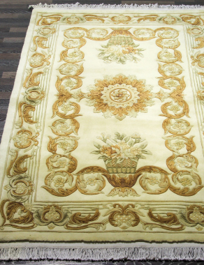 90 LINE WOOLEN HANDK-KNOTTED - SHD-27 - CREAM