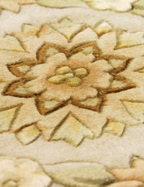 90 LINE WOOLEN HANDK-KNOTTED - SHD-3 - BEIGE