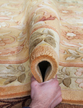 90 LINE WOOLEN HANDK-KNOTTED - SHD-3 - BEIGE