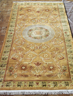 90 LINE WOOLEN HANDK-KNOTTED - SHD-3 - BEIGE