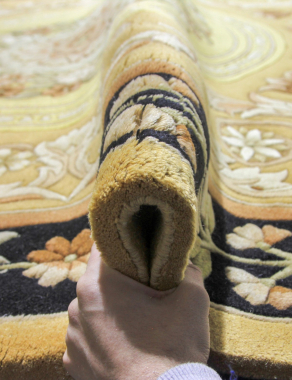 90 LINE WOOLEN HANDK-KNOTTED - SHD-3 - GOLD