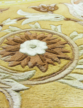 90 LINE WOOLEN HANDK-KNOTTED - SHD-3 - GOLD