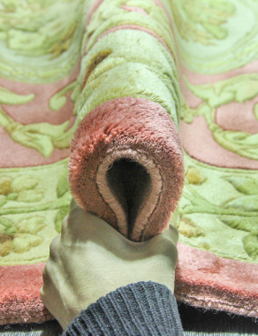 90 LINE WOOLEN HANDK-KNOTTED - SHD-3 - PINK