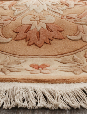 90 LINE WOOLEN HANDK-KNOTTED - SHD-6 - BEIGE