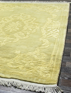 90 LINE WOOLEN HANDK-KNOTTED - SHD-6 - CREAM
