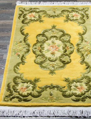 90 LINE WOOLEN HANDK-KNOTTED - SHD-6 - GOLD