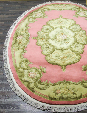 90 LINE WOOLEN HANDK-KNOTTED - SHD-6 - PINK