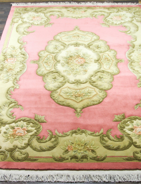 90 LINE WOOLEN HANDK-KNOTTED - SHD-6 - PINK