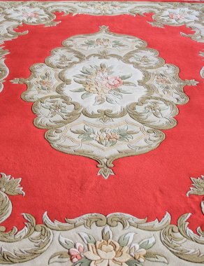90 LINE WOOLEN HANDK-KNOTTED - SHD-6 - RED