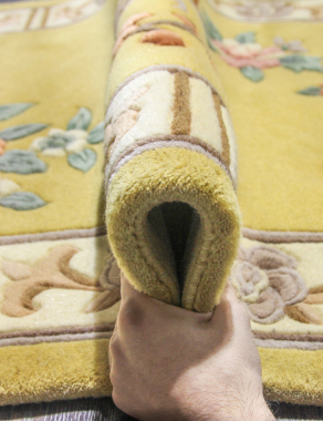 90 LINE WOOLEN HANDK-KNOTTED - SHD-87 - CREAM