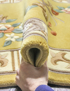 90 LINE WOOLEN HANDK-KNOTTED - SHD-87 - GOLD
