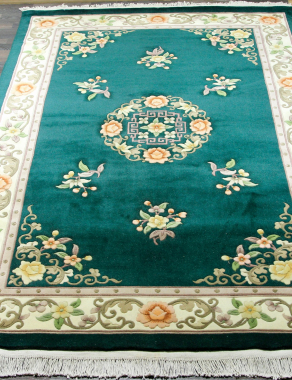 90 LINE WOOLEN HANDK-KNOTTED - SHD-88 - GREEN
