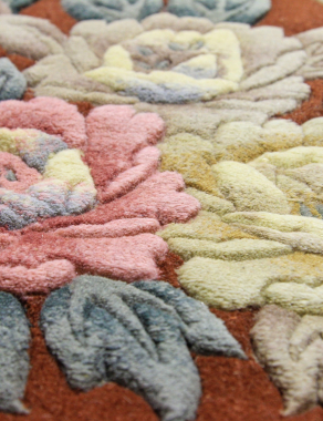 90 LINE WOOLEN HANDK-KNOTTED - SHD-89 - TERRA