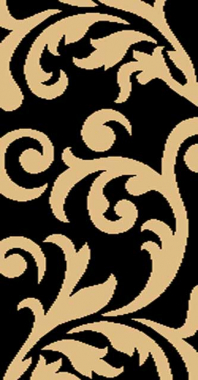 COMFORT SHAGGY 2 - s129 - BLACK-BEIGE