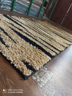 COMFORT SHAGGY 2 - s608 - BEIGE-BLACK