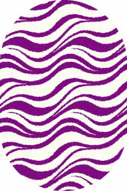COMFORT SHAGGY 2 - s609 - BONE-PURPLE