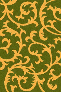 COMFORT SHAGGY 2 - s627 - GREEN-ORANGE