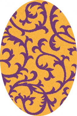COMFORT SHAGGY 2 - s627 - ORANGE-PURPLE