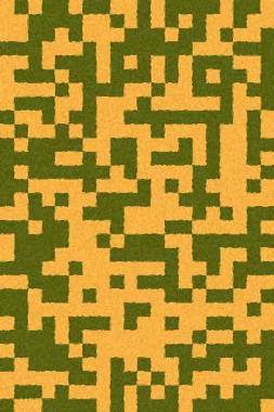 COMFORT SHAGGY 2 - s633 - GREEN-ORANGE