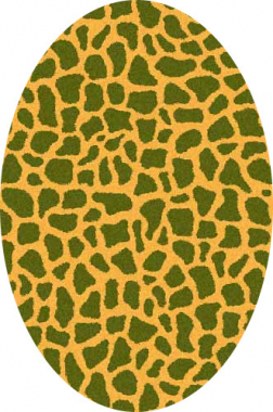 COMFORT SHAGGY 2 - s636 - ORANGE-GREEN