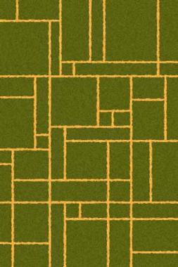COMFORT SHAGGY 2 - s639 - GREEN-ORANGE