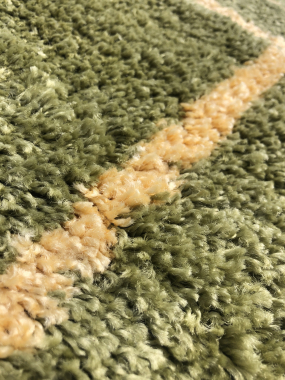 COMFORT SHAGGY 2 - s639 - GREEN-YELLOW