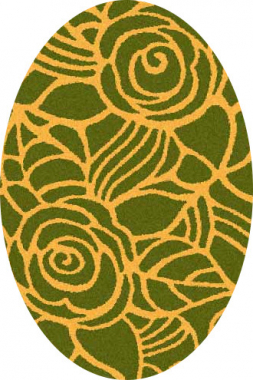 COMFORT SHAGGY 2 - s641 - GREEN-ORANGE