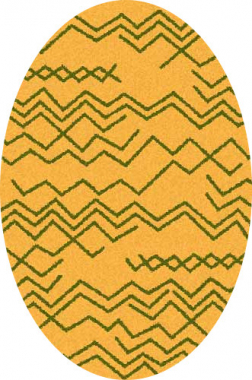COMFORT SHAGGY 2 - s644 - ORANGE-GREEN
