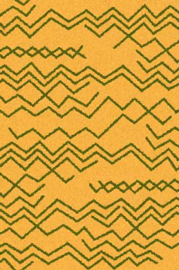 COMFORT SHAGGY 2 - s644 - ORANGE-GREEN