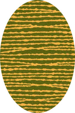 COMFORT SHAGGY 2 - s649 - GREEN-ORANGE