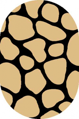 COMFORT SHAGGY 2 - s656 - BEIGE-BLACK
