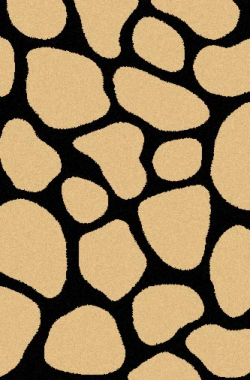 COMFORT SHAGGY 2 - s656 - BEIGE-BLACK