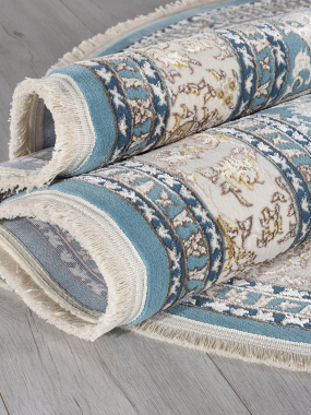DELINA - M108A - BLUE / CREAM